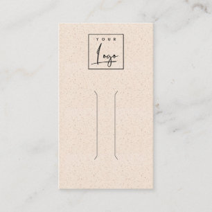Cartão De Visita Logotipo do Pino do Cabelo para Textura Cerâmica R