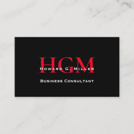 Cartão De Visita Logotipo do profissional de negócios Monograma pre