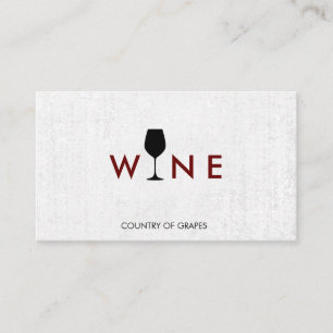 Cartão De Visita Logotipo do vidro de vinho