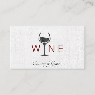 Cartão De Visita Logotipo do Vinho  VINHO