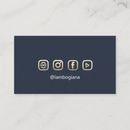 Cartão De Visita Logotipo Dourado da Brown Professional Microbladin