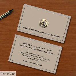 Cartão De Visita Logotipo Dourado Elegante