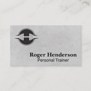 Cartão De Visita Logotipo Dumbbell   Malhação Gym