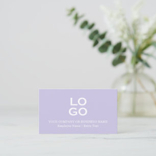 Cartão De Visita Logotipo e Lavanda de título personalizados da emp