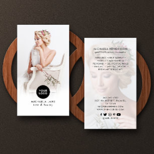 Cartão De Visita Logotipo Elegante, 2 Fotos, Serviços e Mídias Soci