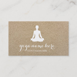 Cartão De Visita Logotipo Elegante De Meditação Om Yoga