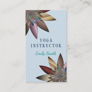 Cartão De Visita Logotipo Elegante Ioga Meditação Flores de Lotus