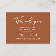 Logotipo Empresarial de Terracota Agradecimento Cu