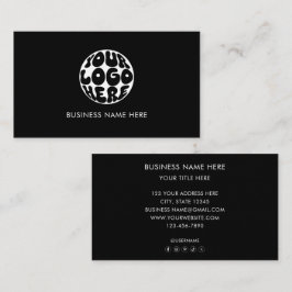 Cartão De Visita Logotipo Empresarial Personalizado Marketing Corpo