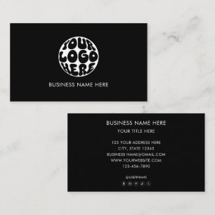 Cartão De Visita Logotipo Empresarial Personalizado Marketing Corpo