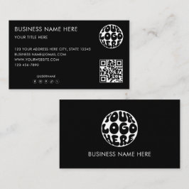 Cartão De Visita Logotipo Empresarial Personalizado Marketing Corpo