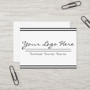 Cartão De Visita Logotipo Empresarial Personalizado Minimalista