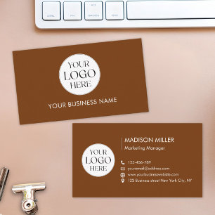 Cartão De Visita Logotipo Empresarial Personalizado Moderno Minimal