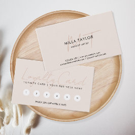 Cartão De Visita Logotipo Feminino Simples, Rosa Espelhado, Rosa,