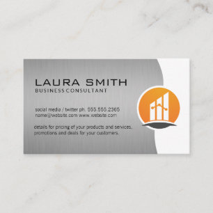 Cartão De Visita Logotipo financeiro Corporativo Realtor