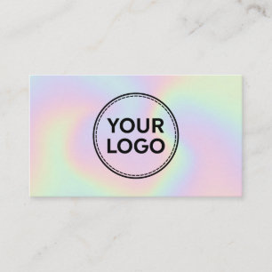 Cartão De Visita Logotipo holográfico personalizado simples qualqu