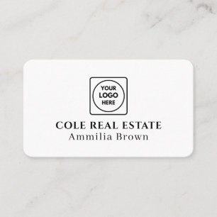 Cartão De Visita Logotipo Imobiliário   Design de Realtor Mínimo Mo