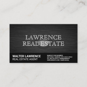 Cartão De Visita Logotipo Imobiliário  Executivo Sleek Professiona