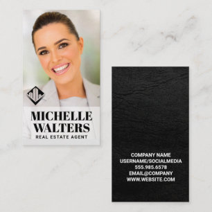 Cartão De Visita Logotipo Imobiliário   Imagem de Foto Personaliza