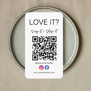 Cartão De Visita Logotipo Instagrado Do Facebook Do Snap E Do Compa