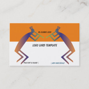 Cartão de Visita Logotipo Kokopelli
