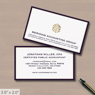 Cartão De Visita Logotipo Luxe Profissional