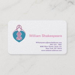 Cartão De Visita Logotipo Mãe e Bebê