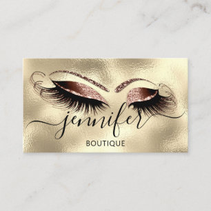 Cartão De Visita Logotipo Makeup Boutique Lash Studio Eyes Brows Do