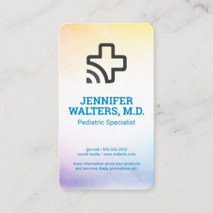 Cartão De Visita Logotipo Médico   Hospital
