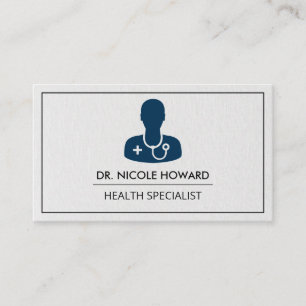 Cartão De Visita Logotipo médico Médico