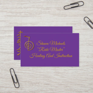 Cartão De Visita Logotipo mestre Reiki