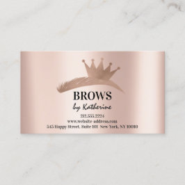 Cartão De Visita Logotipo Micorblade Eyebrow Logo Aftercare Logotip