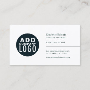 Cartão De Visita Logotipo Minimalista Corporativo de Marca Moderna
