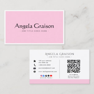 Cartão De Visita Logotipo Minimalista Corporativo de Pequena Empres