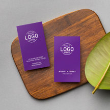 Logotipo Mínimo Purple Modern Sleek Personalizado