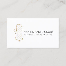 Cartão De Visita Logotipo Mitt Forno para padaria, Produtos cozidos