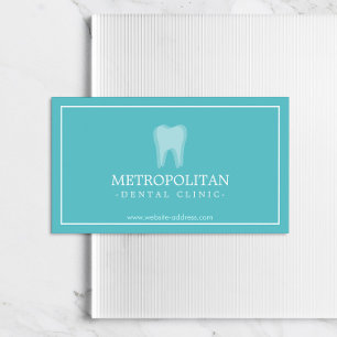 Cartão De Visita Logotipo moderno clássico do dente do dentista no