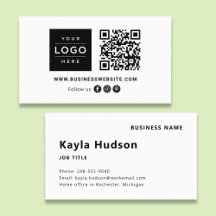 Logotipo Moderno Código QR Mídia Social