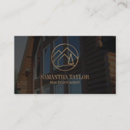 Cartão De Visita Logotipo Moderno da Imobiliária Imobiliária