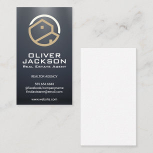 Cartão De Visita Logotipo moderno de imóveis Profissional