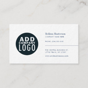 Cartão De Visita Logotipo Moderno de Marca Funcionários Corporativo