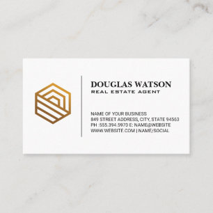 Cartão De Visita Logotipo moderno do imóvel