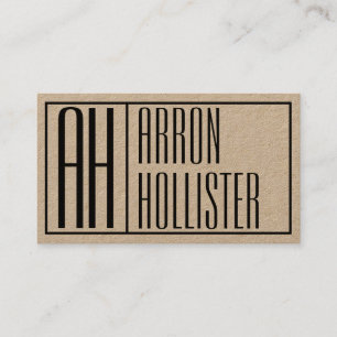 Cartão De Visita Logotipo moderno do inicial & o conhecido
