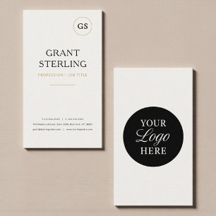 Cartão De Visita Logotipo Moderno Elegante Minimalista Profissional