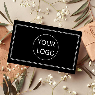 Cartão De Visita Logotipo moderno minimalista simples Código QR pre