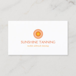 CARTÃO DE VISITA LOGOTIPO MODERNO ORANGE SUN