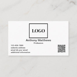 Cartão De Visita Logotipo moderno profissional adicionar logotipo e