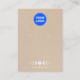 Cartão De Visita Logotipo Moon Phases Ouvindo Tan Kraft