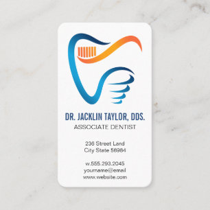 Cartão De Visita Logotipo Odontológico Profissional de Odontologi