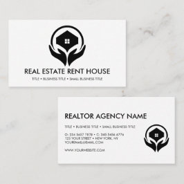 Cartão De Visita Logotipo para Corretor de Imóveis Aluga Casa